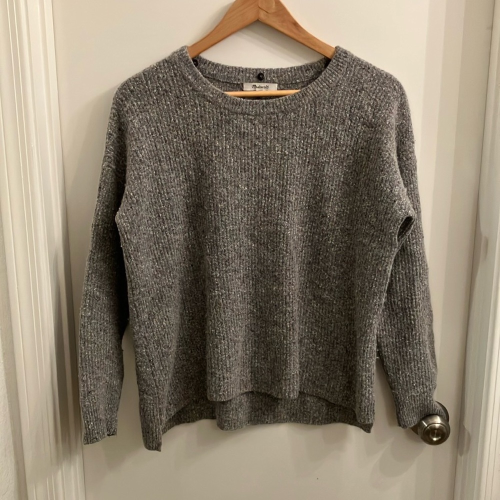 Heather gray sweater